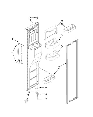 Freezer door parts