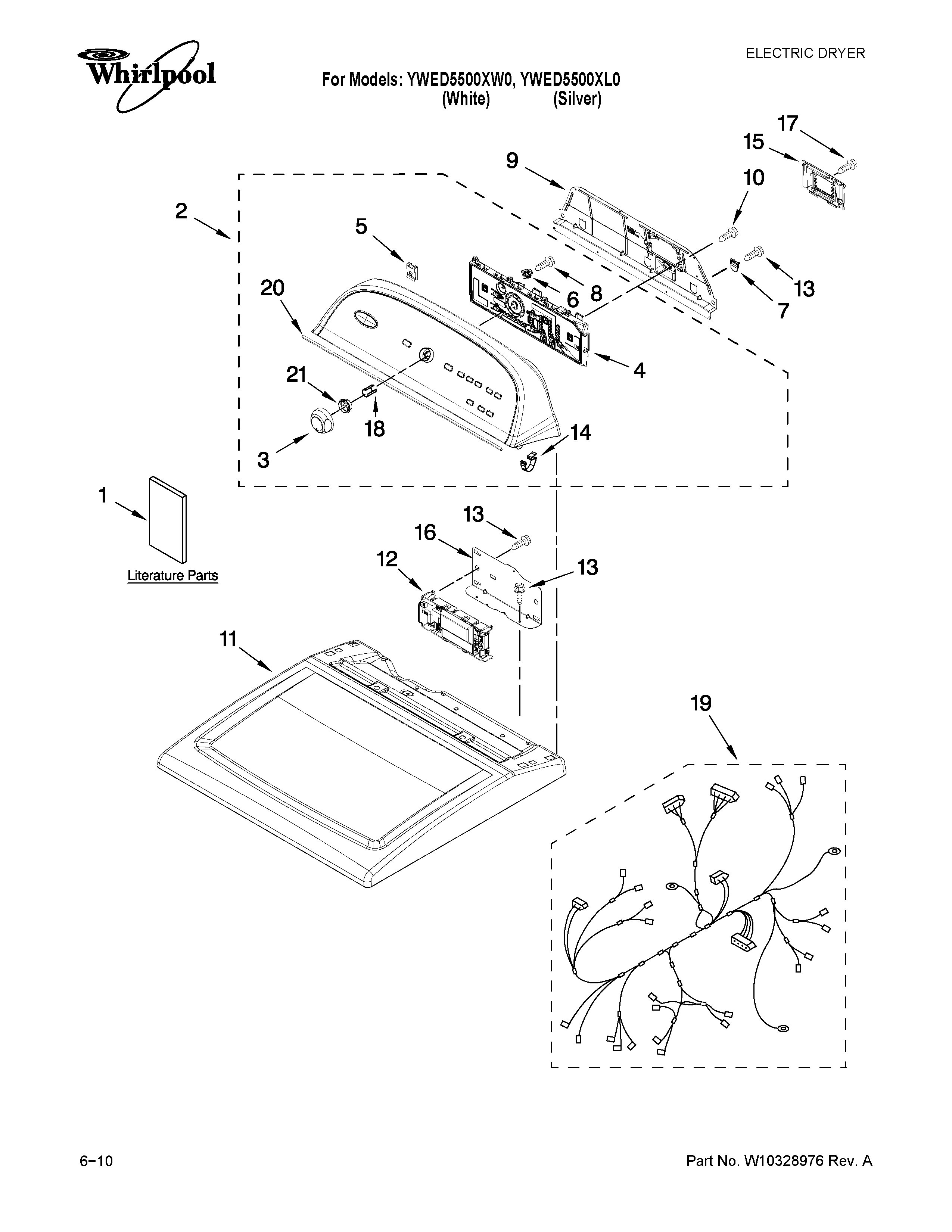 Top and console parts