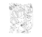 Whirlpool YWED5500XW0 bulkhead parts diagram