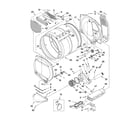 Whirlpool YWED5600XW0 bulkhead parts diagram