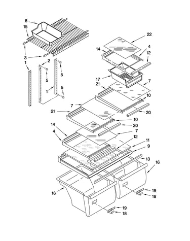 Shelf parts