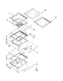 Refrigerator shelf parts