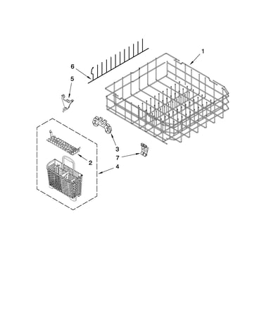 Lower rack parts