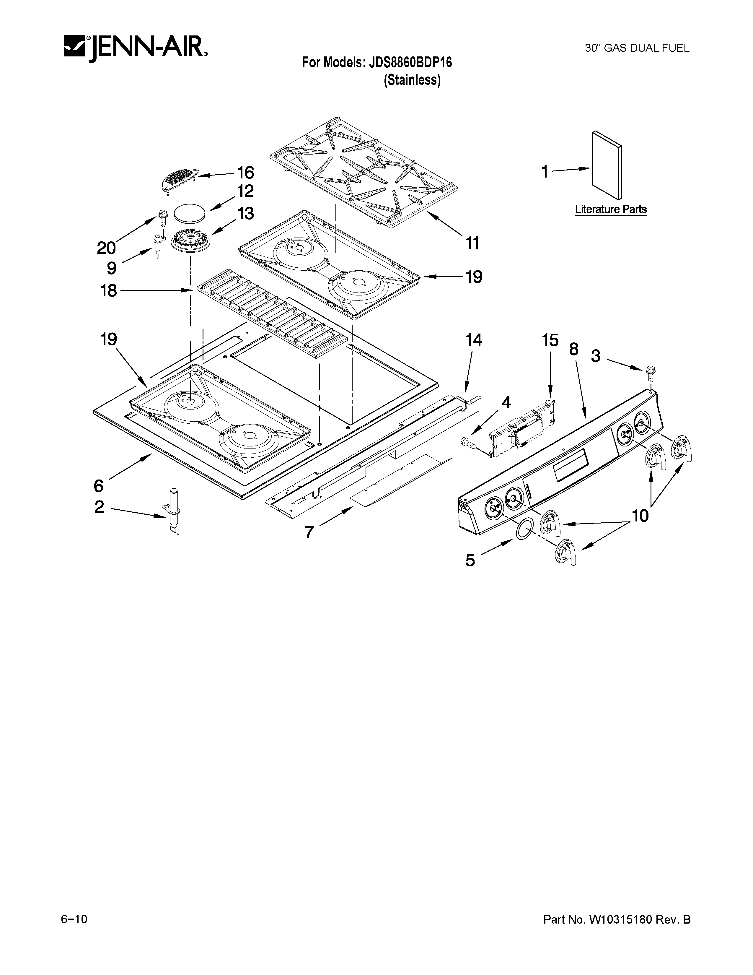 Cooktop parts