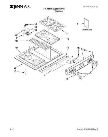 Cooktop parts