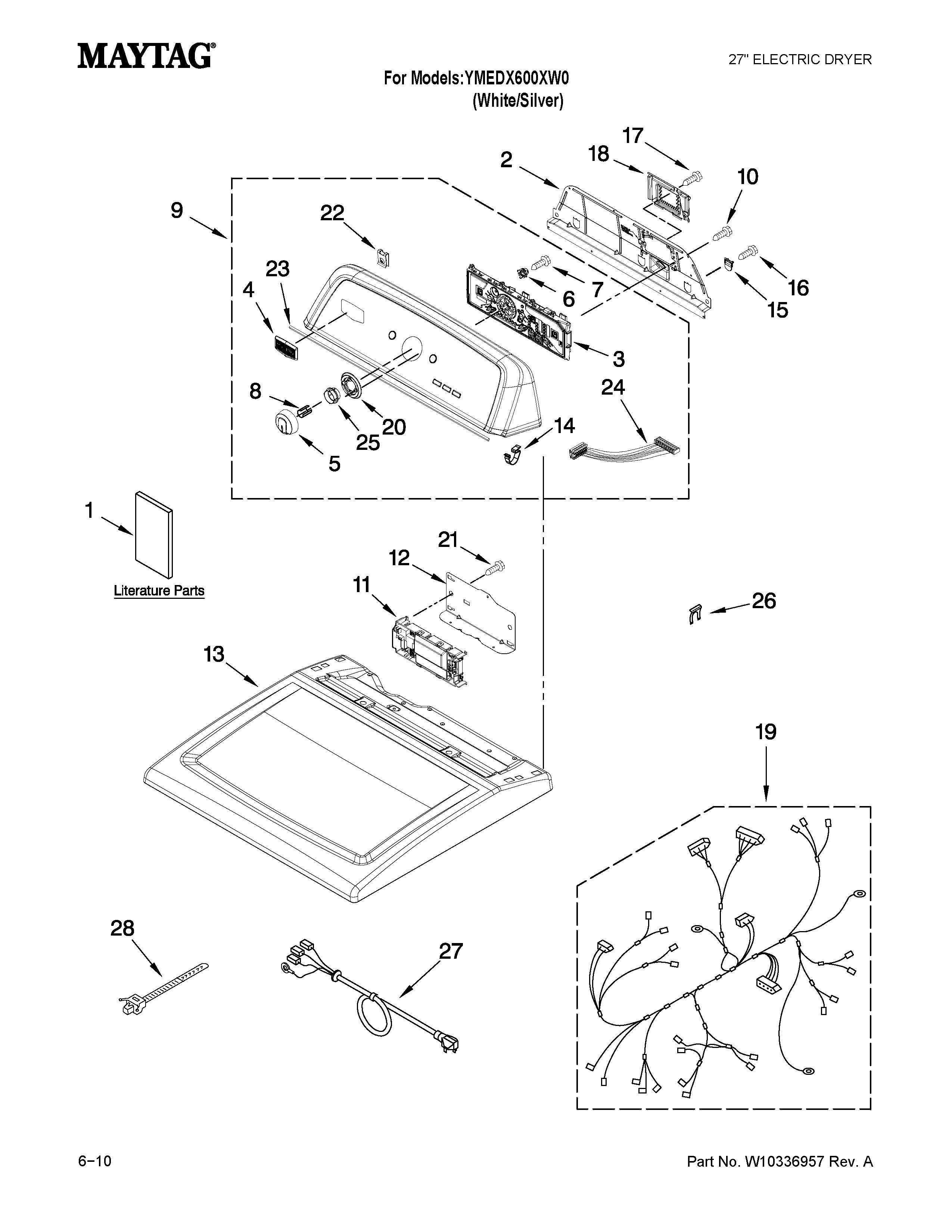 Top and console parts