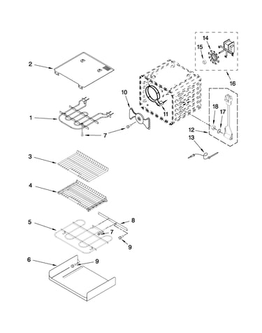 Internal oven parts