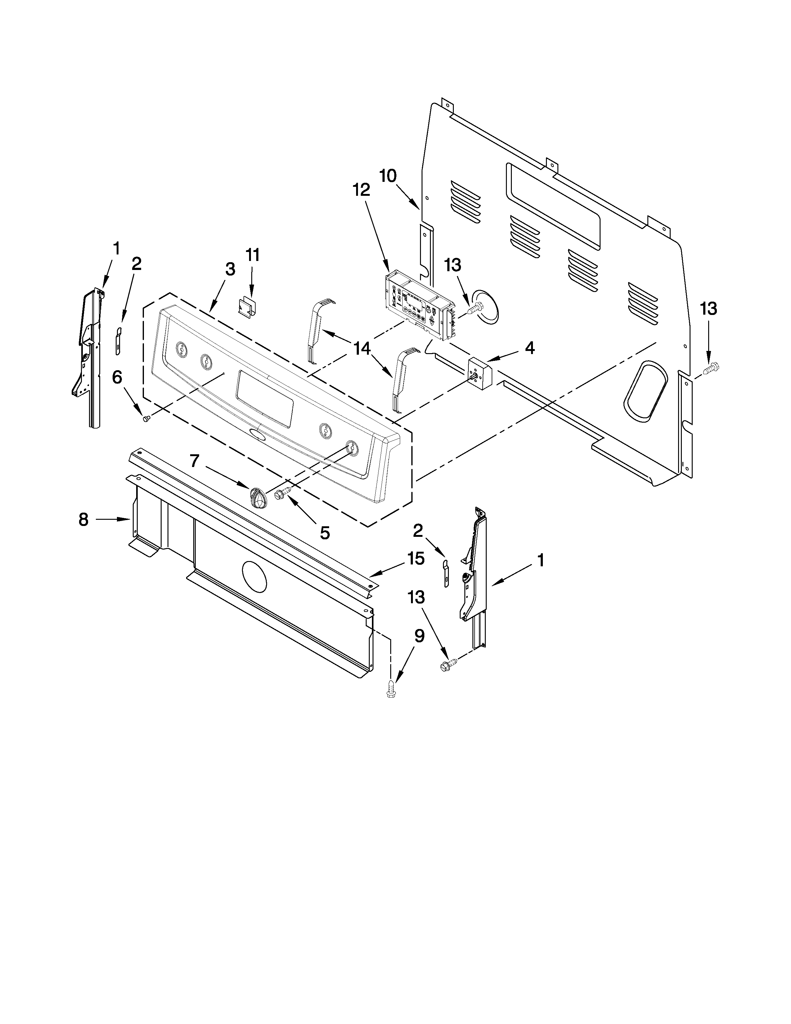 Control panel parts