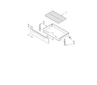 Inglis IVE32300 drawer & broiler parts diagram
