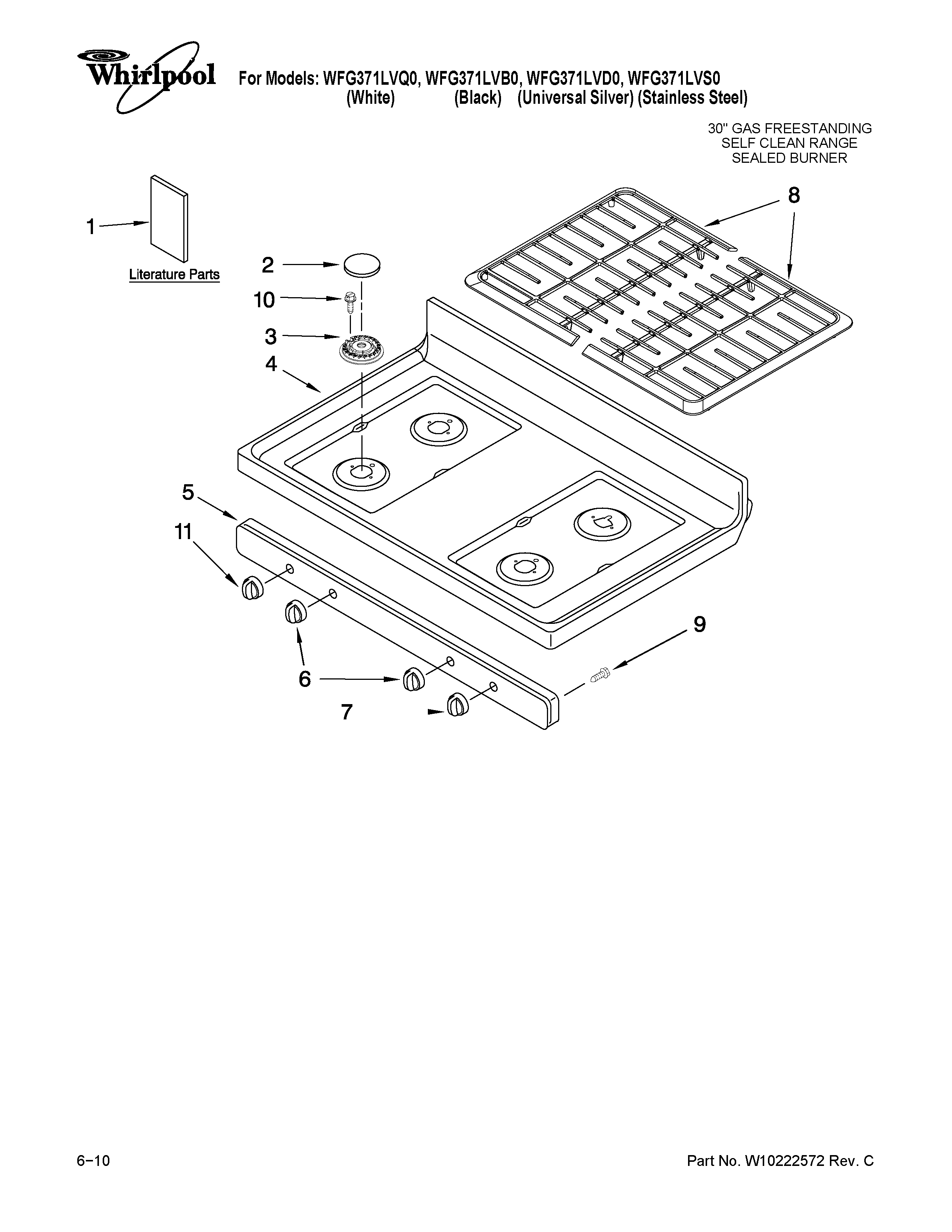 COOKTOP PARTS