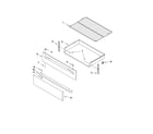 Whirlpool WFG371LVD0 drawer & broiler parts diagram
