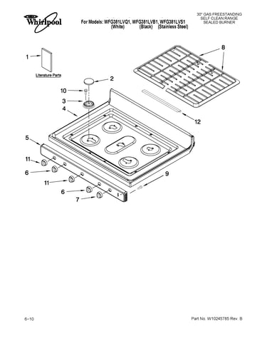 Cooktop parts