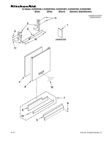 Door and panel parts
