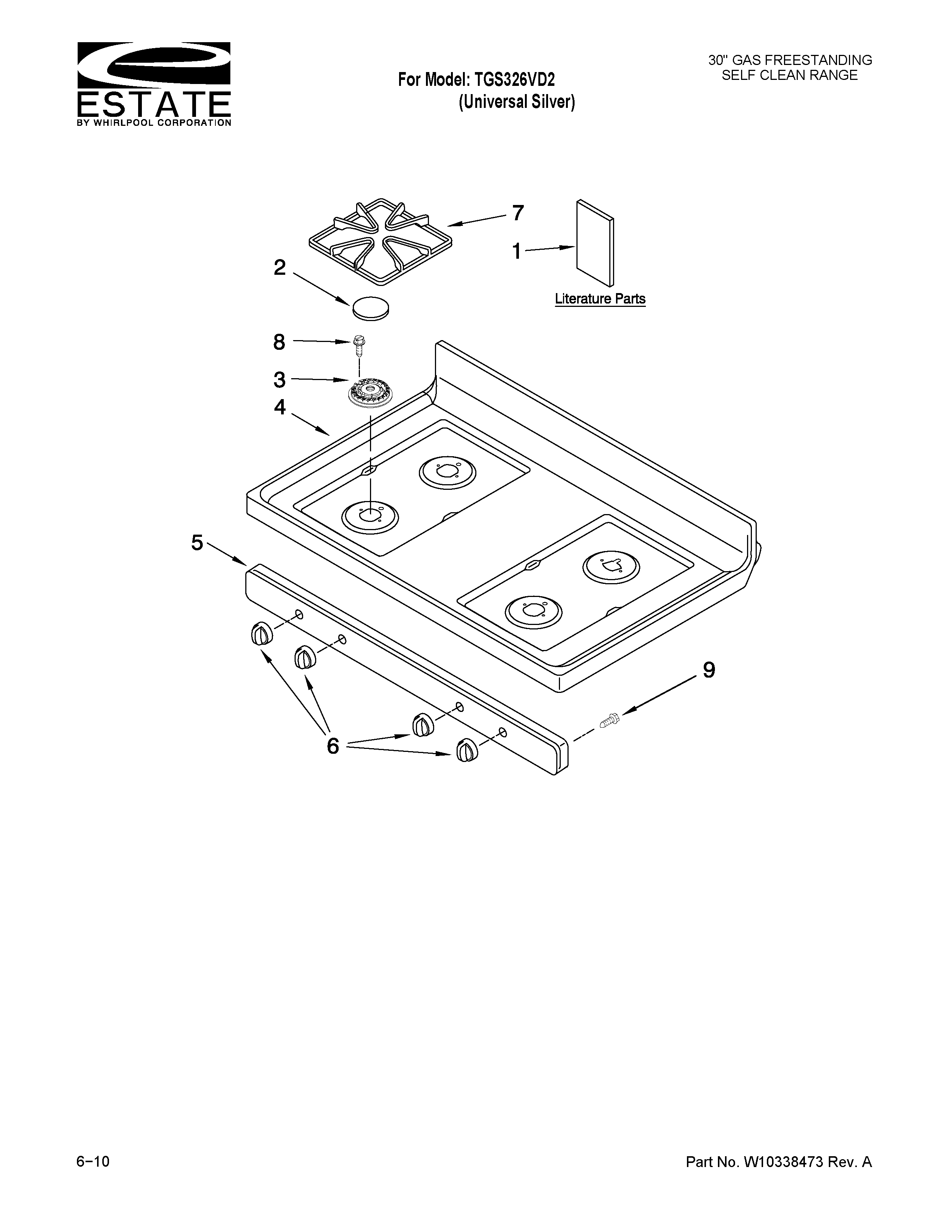 COOKTOP PARTS