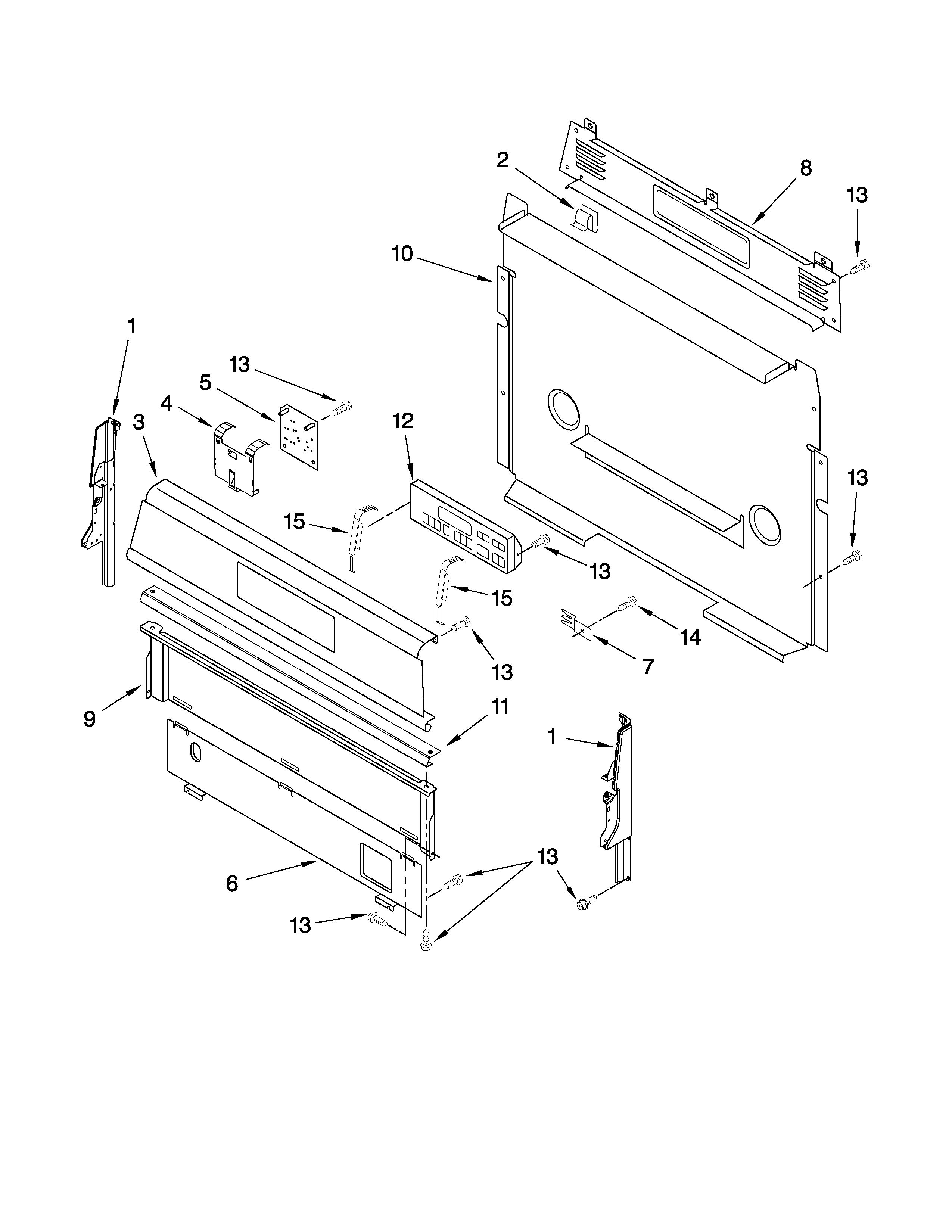 Control panel parts