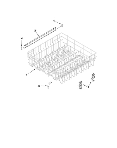 Upper rack and track parts