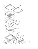 Refrigerator shelf parts