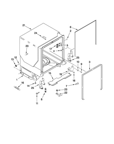 Tub and frame parts