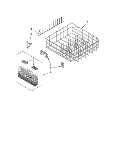 Lower rack parts
