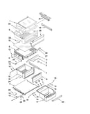 Refrigerator shelf parts