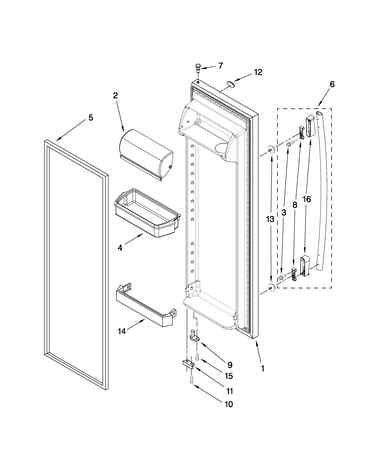 Refrigerator door parts