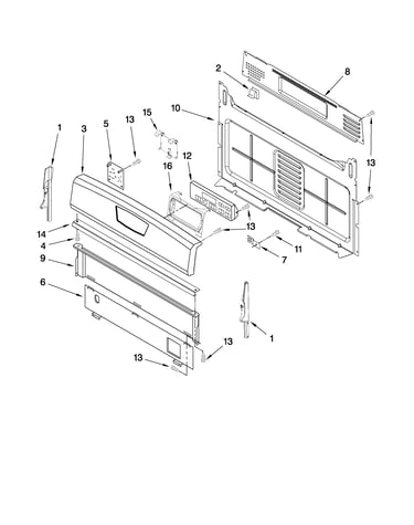Control panel parts