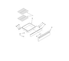 Whirlpool YGY397LXUQ04 drawer and rack parts diagram