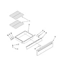 Drawer and rack parts