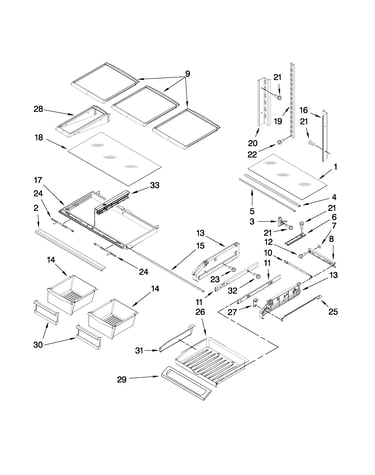 Shelf parts