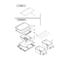Amana A8WXNGFWD02 shelf parts diagram