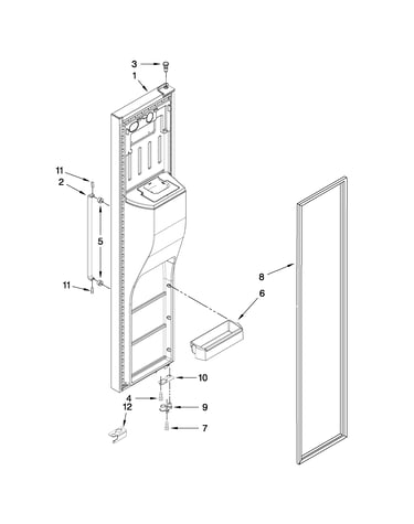 Freezer door parts