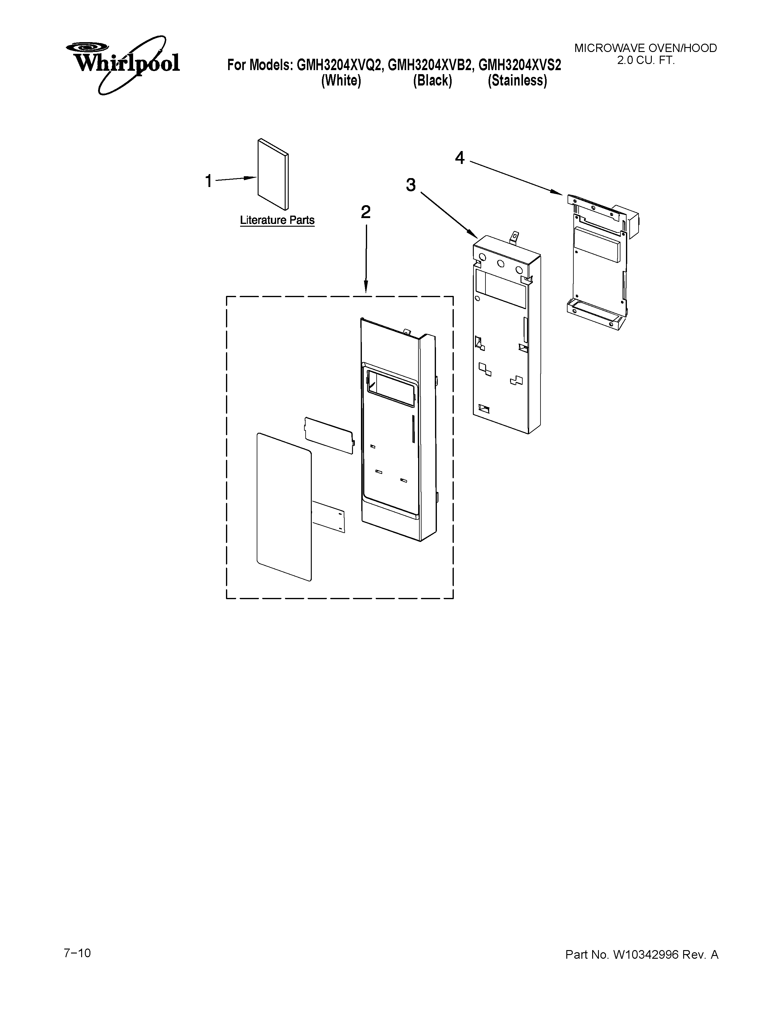 Control panel parts