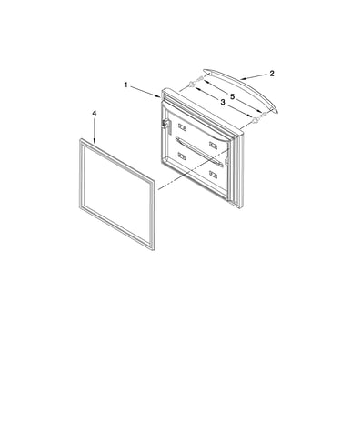 Freezer door parts