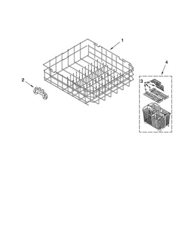 Lower rack parts
