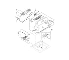 Maytag MVWX500XW0 console and dispenser parts diagram