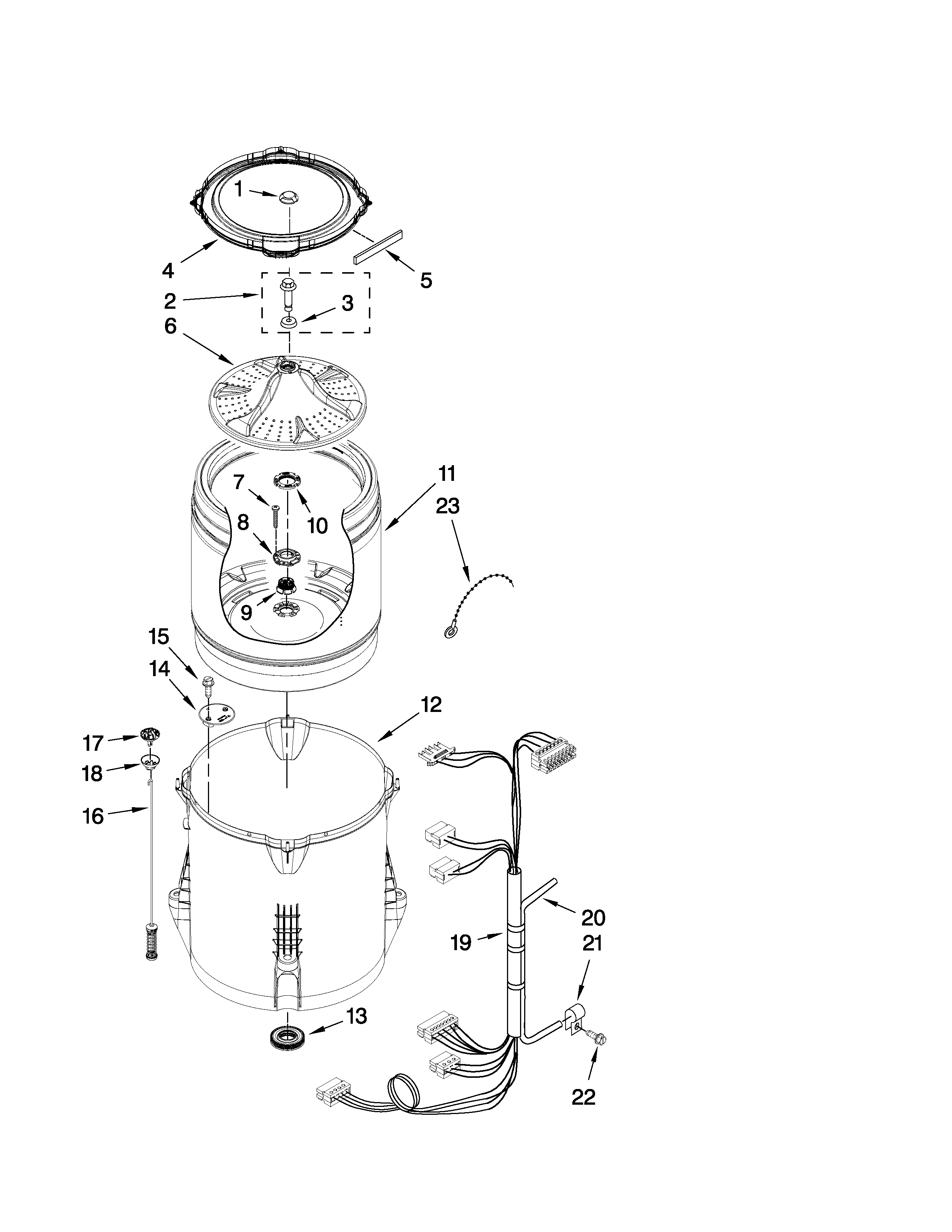 Basket and tub parts