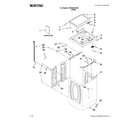 Maytag MVWX550XW0 top and cabinet parts diagram
