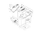Maytag MVWX550XW0 console and dispenser parts diagram