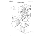 Maytag 7MMVWB850WL0 top and cabinet parts diagram