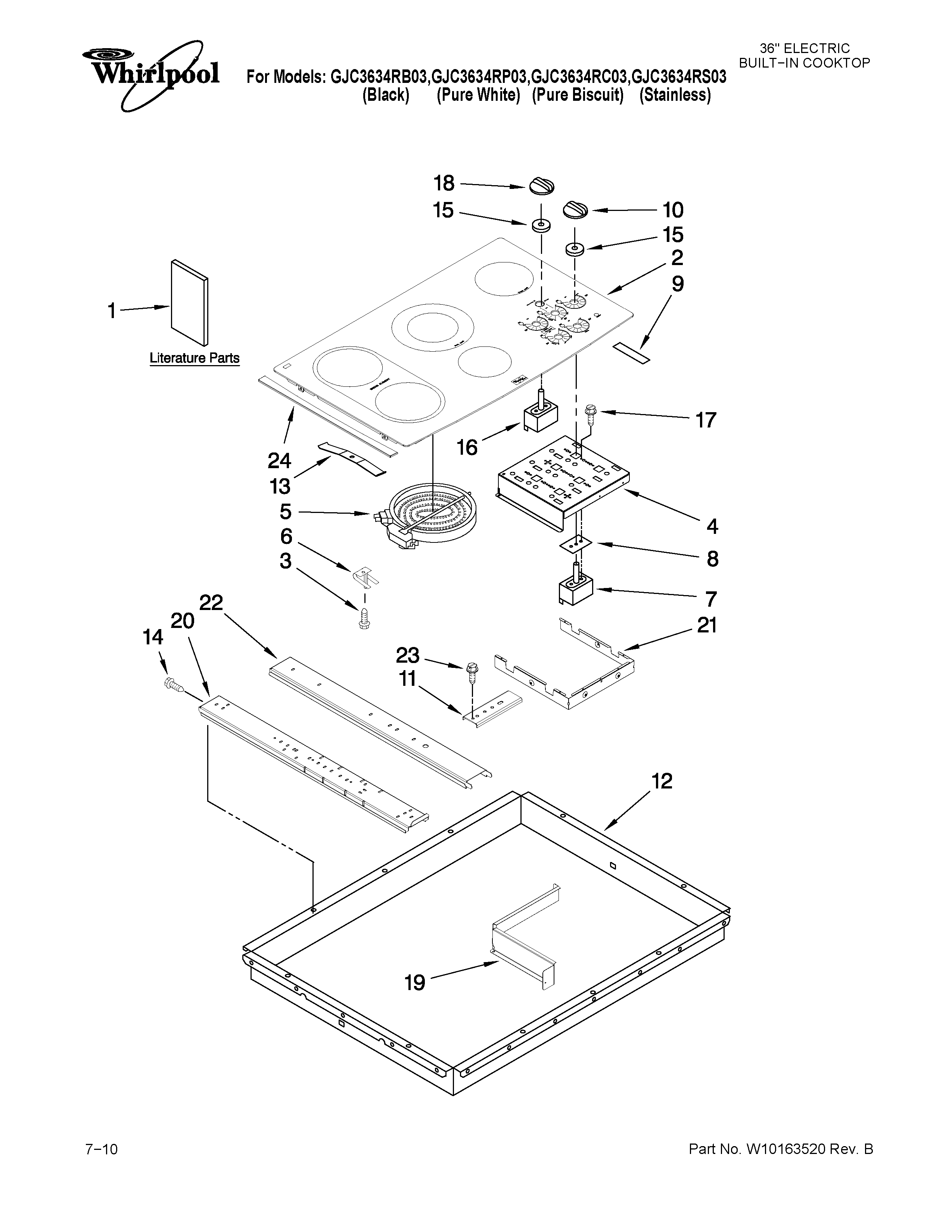Cooktop parts