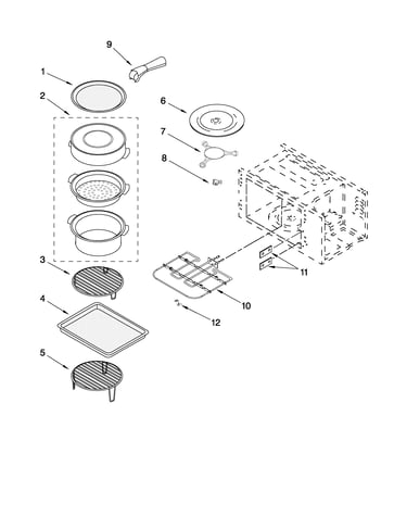 Internal microwave parts