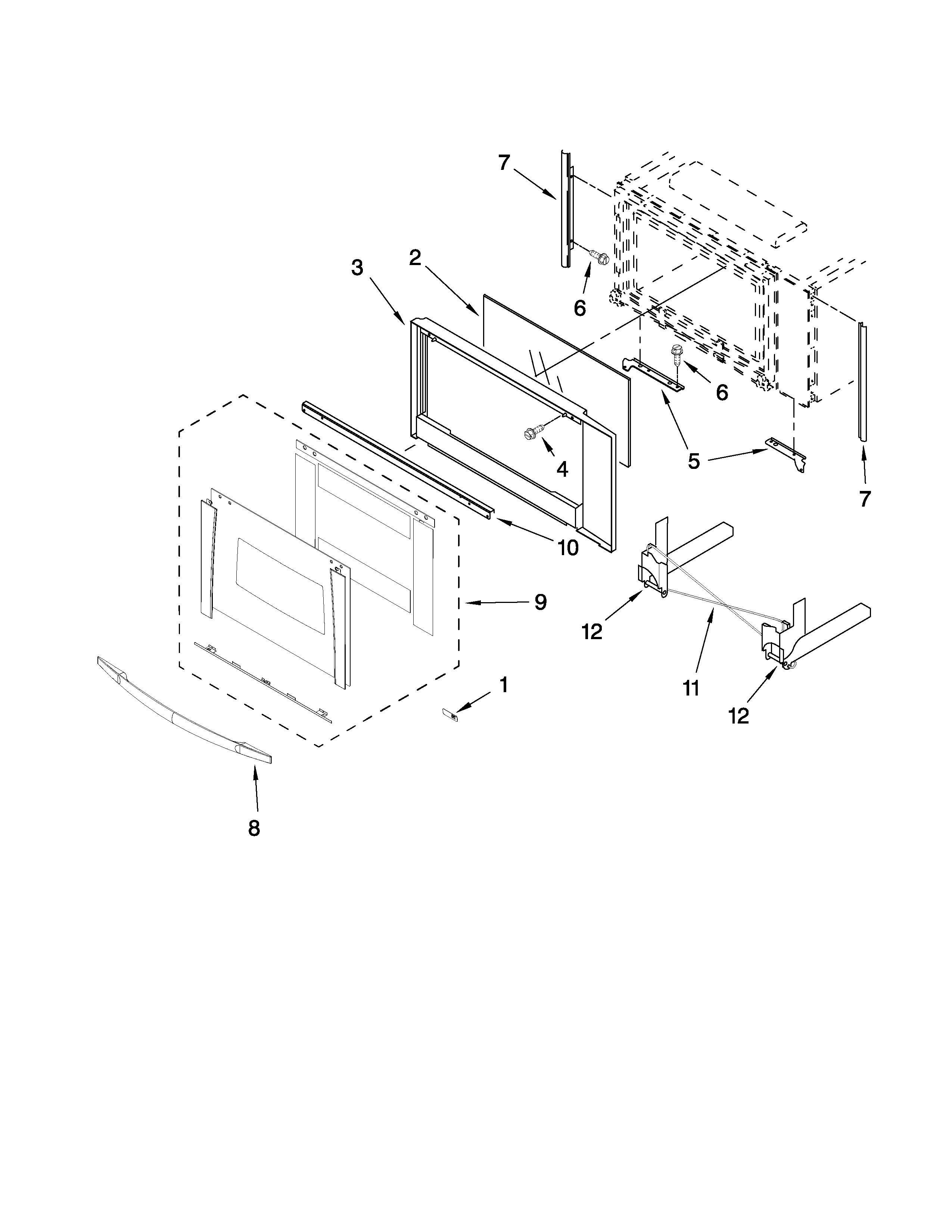 MICROWAVE DOOR PARTS