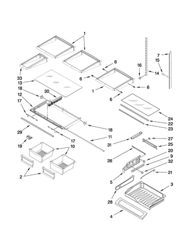 Shelf parts