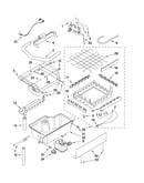 Evaporator, ice cutter grid and water parts