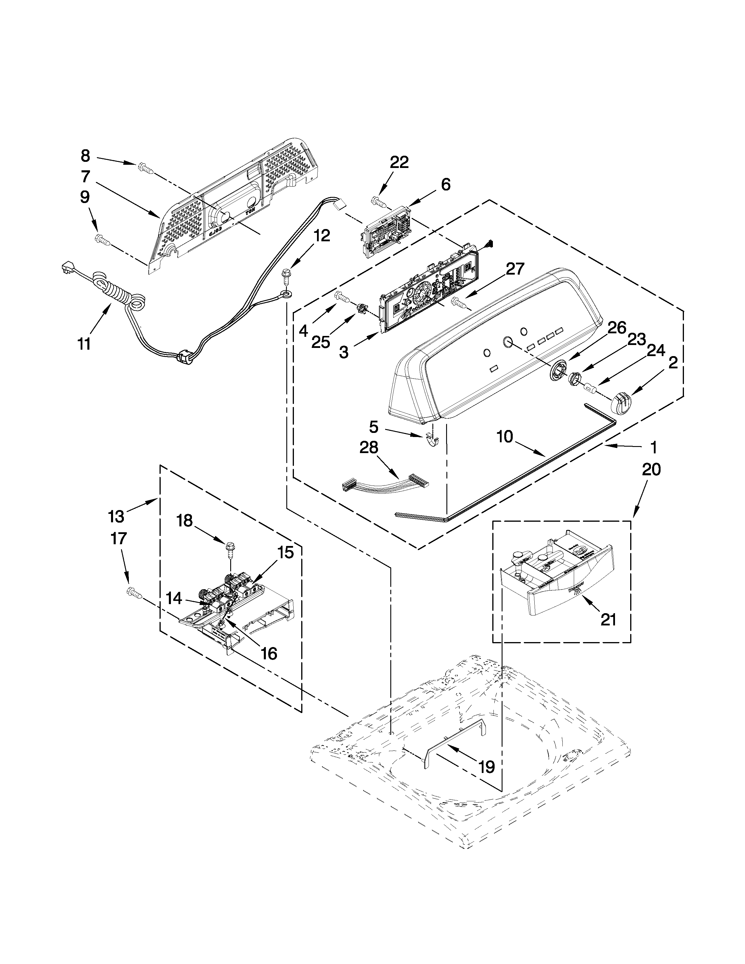 CONSOLE AND DISPENSER PARTS