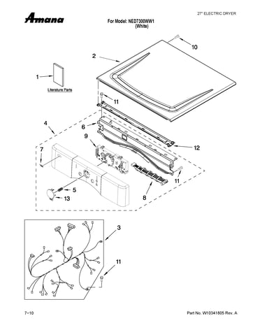 Top and console parts
