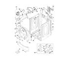 Amana NED7300WW1 cabinet parts diagram