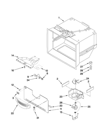 Freezer liner parts