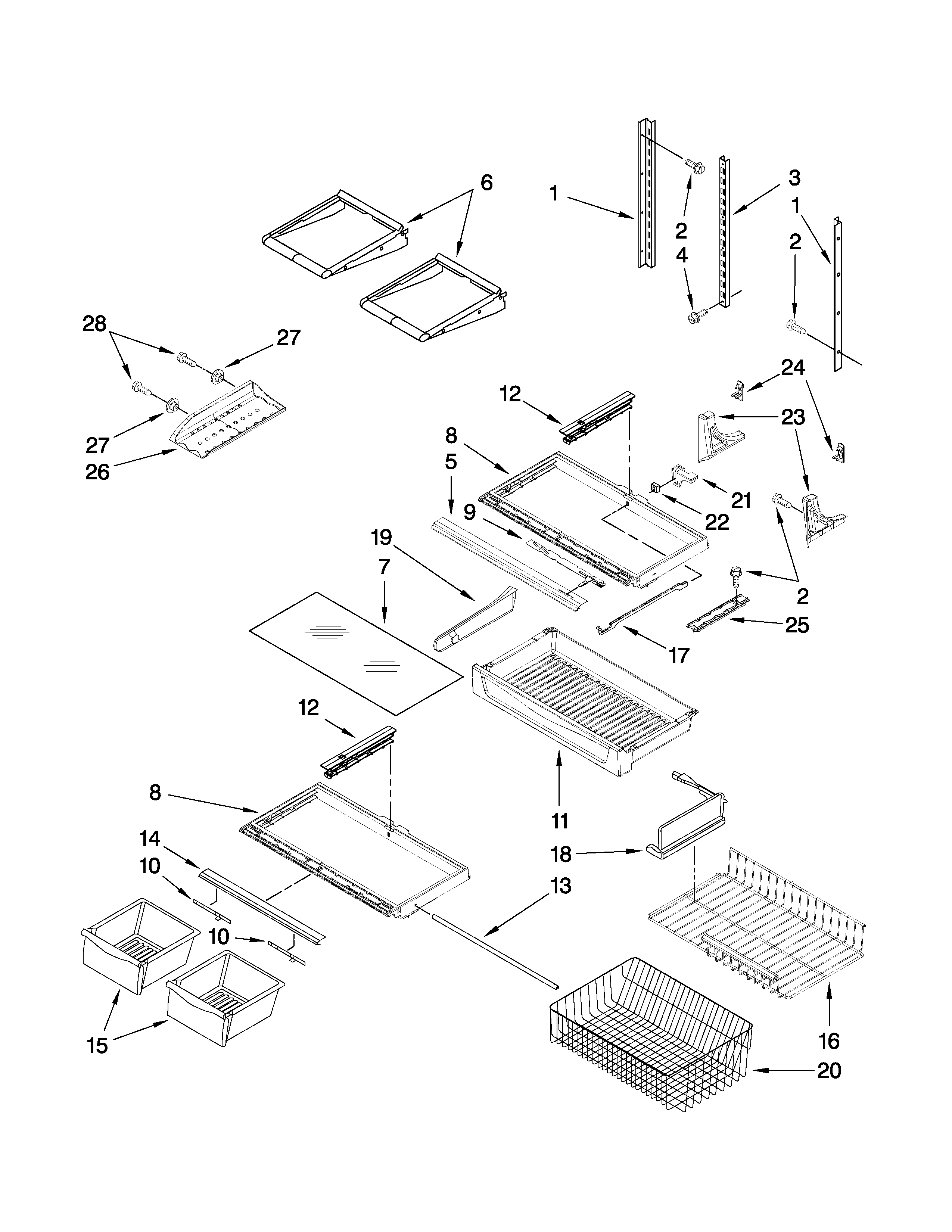 Shelf parts
