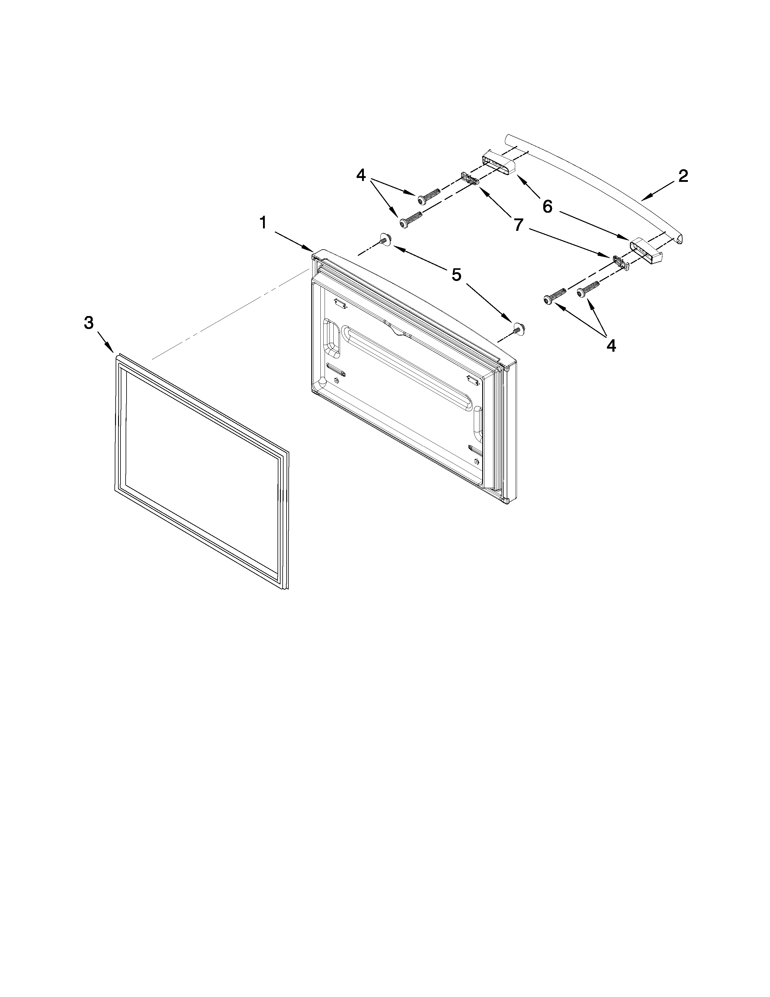 Freezer door parts